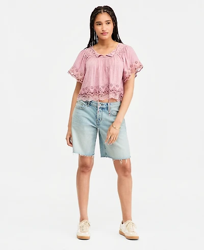Lucky Brand Women's Low-Slung Baggy Bermuda Shorts