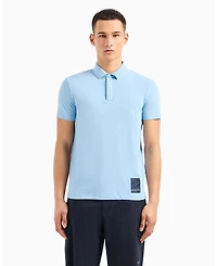 A|X Armani Exchange Men's Regular Fit With Patch Logo Polo Shirt
