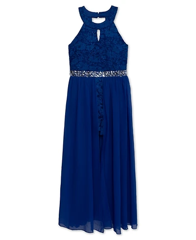 Speechless Girls' 7-16 Maxi Round Neck Dress