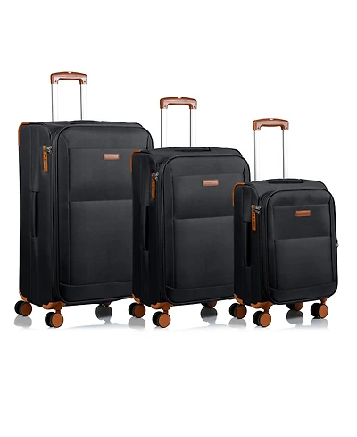 Champs Classic 3 Piece Softside Luggage Set