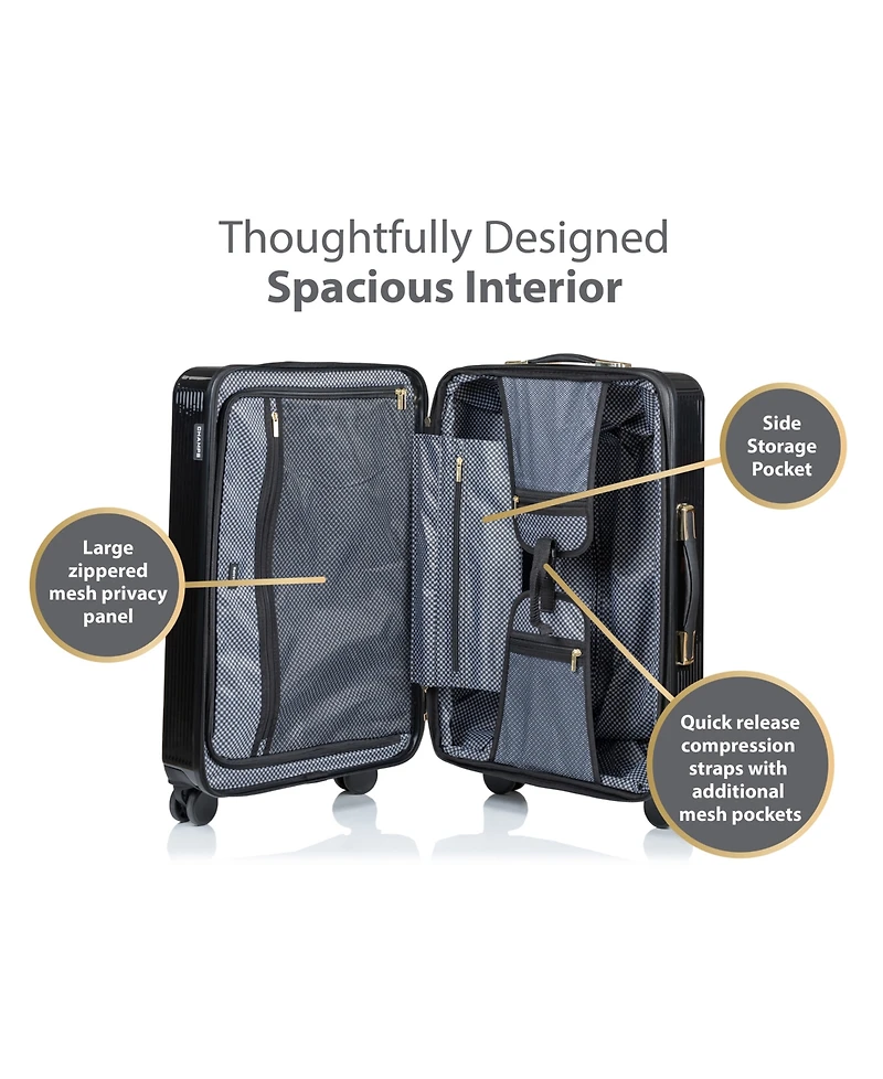 3-Piece Luxe Hardside Luggage Set