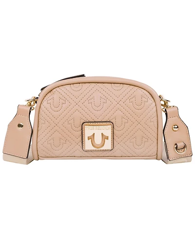 True Religion Metal Plaque Quilted Crossbody