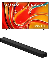 Sony K65XR70 65" 4K Bravia Lcd Mini Led Full Array Hdr Google Tv with a Sony Ht-A8000 Bravia Theater Bar Soundbar (2024)