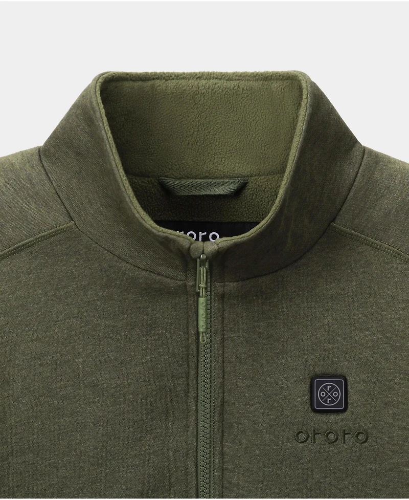 ororo Men's 4-Zone Heated Fleece Jacket