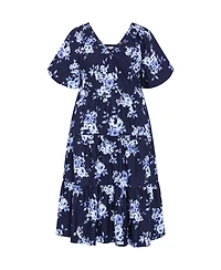 City Chic Women's Fantasy Floral Print V Neck Dress