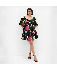 City Chic Women's Mila Print Mini Dress