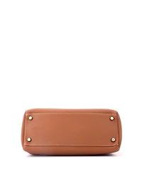 Pre-Owned HERMES Kelly 28 Handbag Brown Togo with Gold Hardware