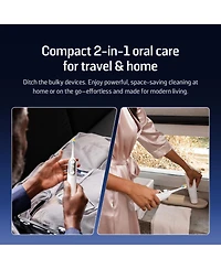 Soocas Neos Ii Electric Toothbrush with Water Flosser, Sonic Electric Toothbrush for Adults, Cordless Water Flosser for Travel