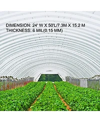 Sugift Uv Resistant Polyethylene Greenhouse Plastic Film