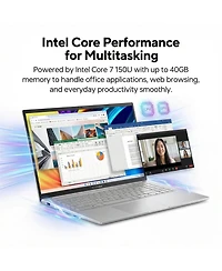 Asus Vivobook 15 15.6" Traditional Laptop Intel Core 7 40GB Ram Intel Graphics 2TB Ssd Storage Windows 11 Pro 60Hz