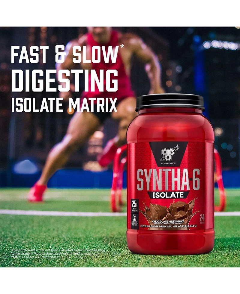Bsn Syntha-6 Isolate Protein Powder, Peanut Butter Protein Powder with Whey Protein Isolate, Milk Protein Isolate, Peanut Butter Cookie, 48 Servings