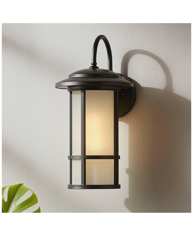 John Timberland Cressona 15 1/2" High Oil-Rubbed Bronze Outdoor Wall Light