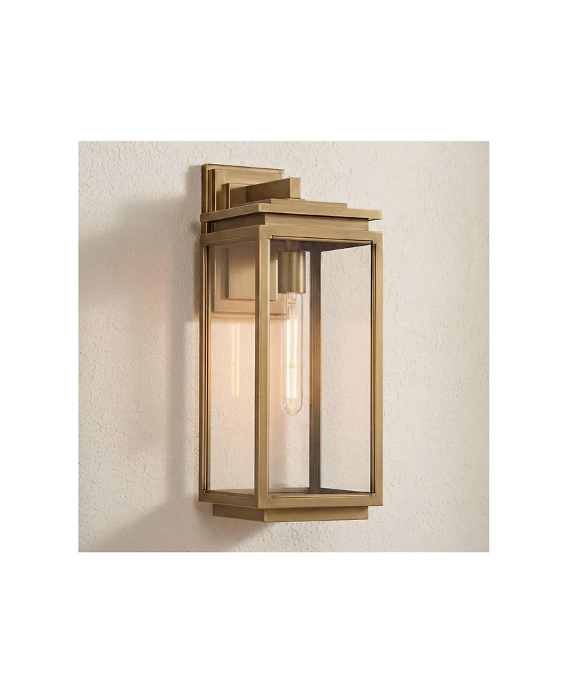 Possini Euro Design Possini Euro Atkins 18" High Die Cast Brass Outdoor Light