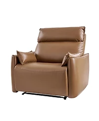 Hulala Home Alanson Faux Leather Oversized Manual Recliner
