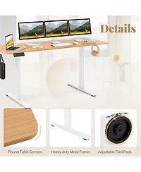 Gouun Electric Standing Desk , Height 28-46 in, 200 lbs