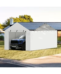 Sugift 10 x 20 ft Carport Replacement Canopy Cover Waterproof Uv Protected