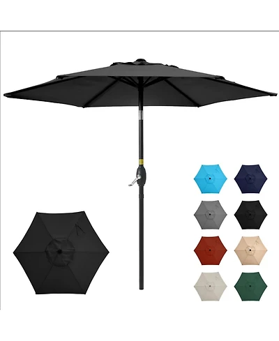 Mondawe 7.5 Ft Market Patio Umbrella with Crank & 45degree(s) Tilt (No Base)