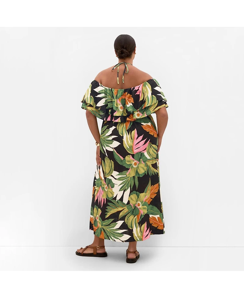 City Chic Women's Paradiso Print Maxi Dress