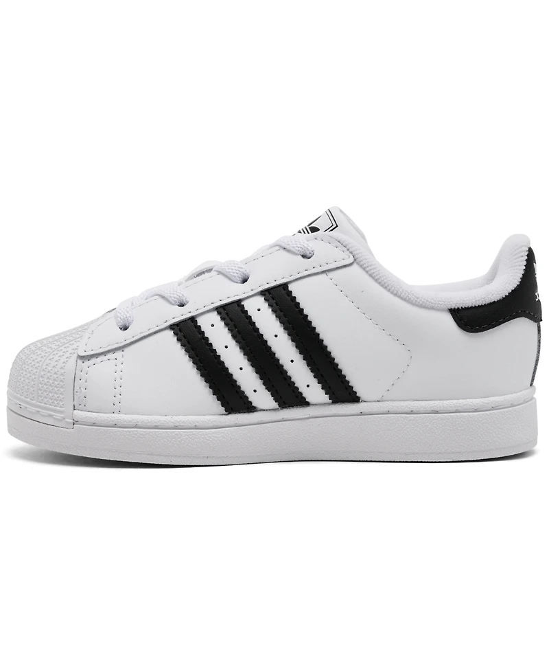Adidas Originals Toddler Kids Superstar Ii Elastic Lace Casual Sneakers from Finish Line