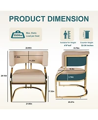 Rainsken Modern Dining Chairs Set of 2