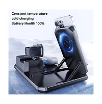 Artudatech 6-in-1 Wireless Charging Station with Bluetooth Speaker and Night Light – 15W Fast Charging