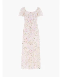 Needle & Thread Women's Dream Garland Puff Sleeve Ankle Gown