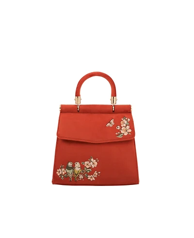 Fable England Lovebirds Mini Top Handle Tote