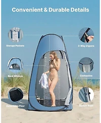 Inolait Instant Pop-Up Portable Privacy Shower Tent for Camping and Beach Use