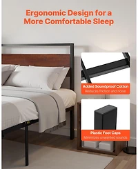 Gouun Platform Bed Frame with Storage and Noise Free Design