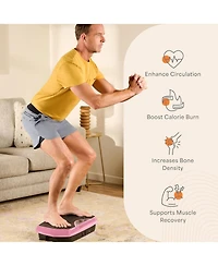 Lifepro Vibration Plate Exercise Machine with Magnetic Acupoints – Full Body Vibration Platform Lymphatic Drainage Massager