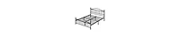 Homfan Sturdy Metal Platform Bed Frame with Headboard