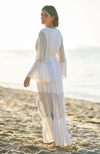 Yumi Women's Metallic Embellished Maxi Dress