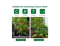 Lucky One 4 Pack Garden Trellis for Climbing Plants, Folding Metal Plant Support