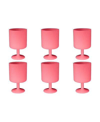 Abode Homewares Mesa Goblet Glasses, Set of 6