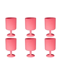Abode Homewares Mesa Goblet Glasses, Set of 6