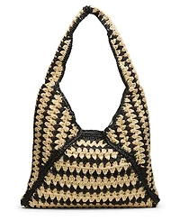 Steve Madden Voodoo Raffia Large Hobo Handbag
