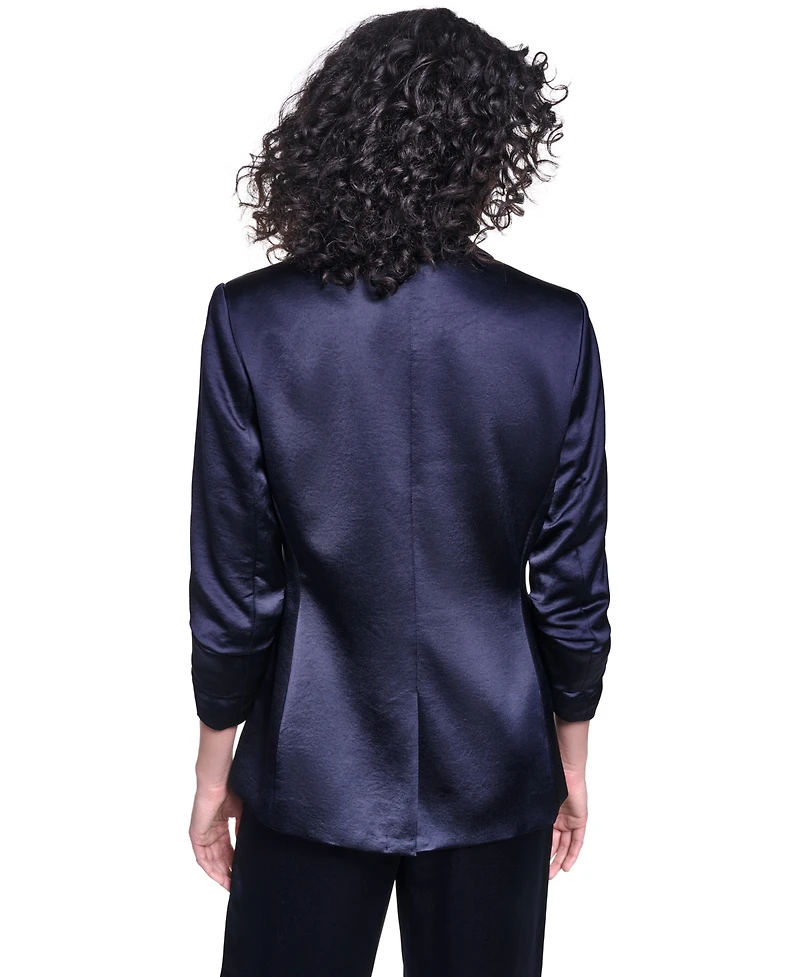 Karl Lagerfeld Paris Women's Collared One-button Jacket