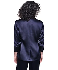 Karl Lagerfeld Paris Women's Collared One-button Jacket