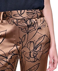 Karl Lagerfeld Paris Women's Mid-Rise Full Length Pants