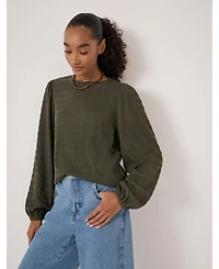 Hush Women's Thalia Seersucker Jersey Top