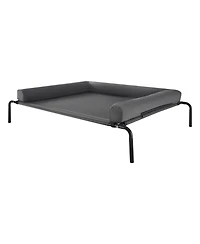 Gouun Elevated Dog Bed for Large Dogs with Washable Pillow and Breathable Mesh