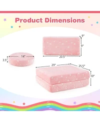 Gouun Glow-in-the-Dark Modular Play Couch Set for Kids with Handles