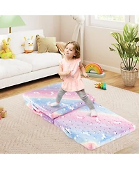 Gouun Tri-Fold Kids Sleeping Pad with Glow-in-the-Dark Cover