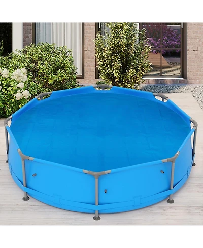 Gouun 12 ft x 30 in Above Ground Pool Set with Solar Cover