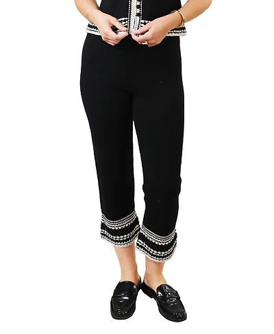 Central Park West Women's Winona Crochet Edge Pants