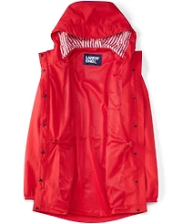 Lands' End Women's Plus Squall Packable Waterproof Raincoat