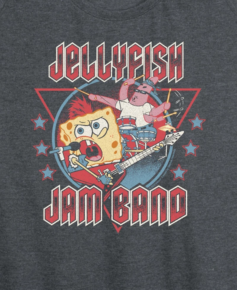 Hybrid Apparel Plus Size SpongeBob Square Pants Jellyfish Jam Band Racerback Graphic Tank Top