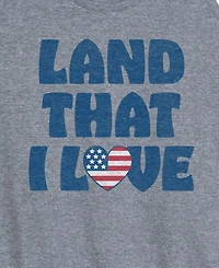 Hybrid Apparel Plus Instant Message Land that Love Racerback Graphic Tank Top