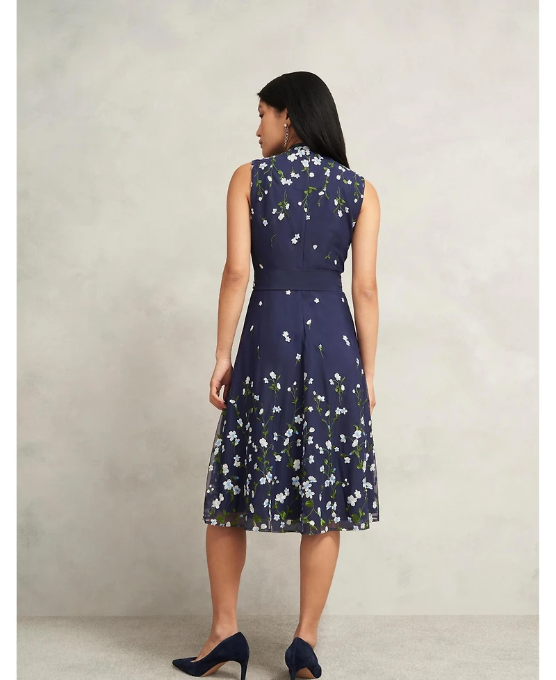 Hobbs London Women's Aria Embroidered Dress