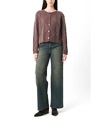 Velez Women's Diamond Pattern Knitted Cardigan